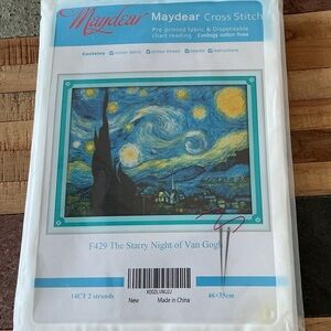 NWT Cross Stitch Kit "The Starry Night"